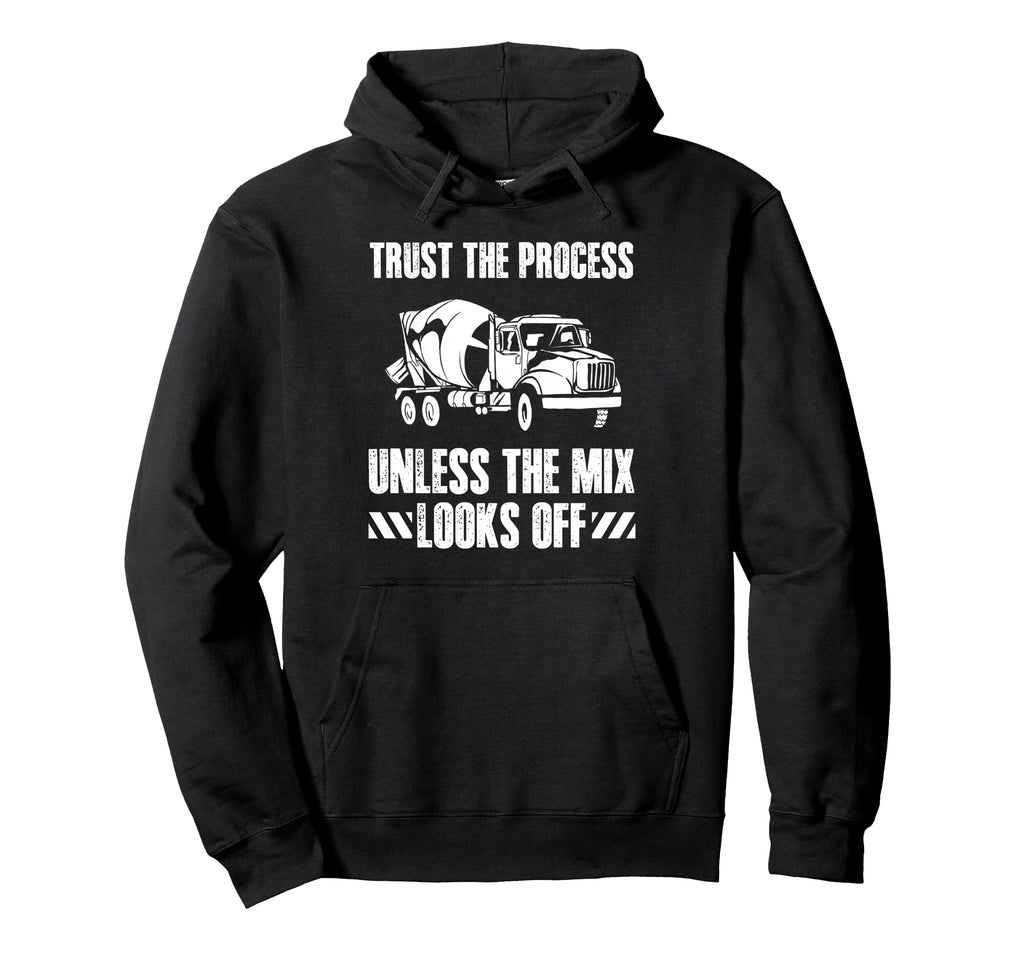 Trust Process Concrete Worker Crew Hoodie - Minimalist Print for Adults - T-Shirt, Sweatshirt, Hoodie