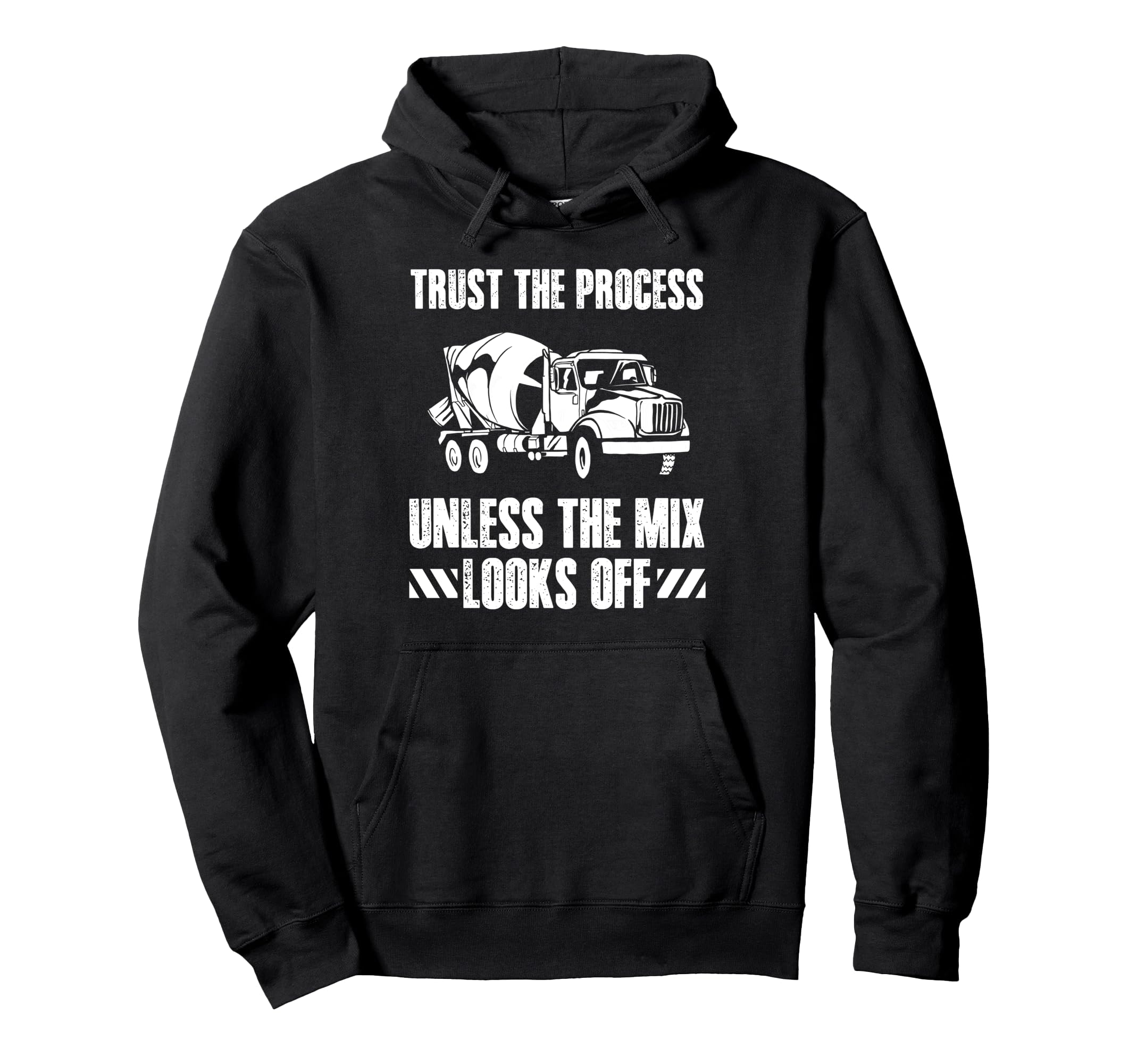 Trust Process Concrete Worker Crew Hoodie - Minimalist Print for Adults - T-Shirt, Sweatshirt, Hoodie
