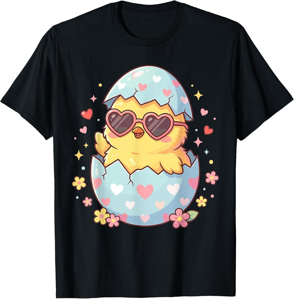 Happy Chick Easter Unisex T-shirt, Sweatshirt, Hoodie, Long Sleeve Tee - T-Shirt, Sweatshirt, Hoodie