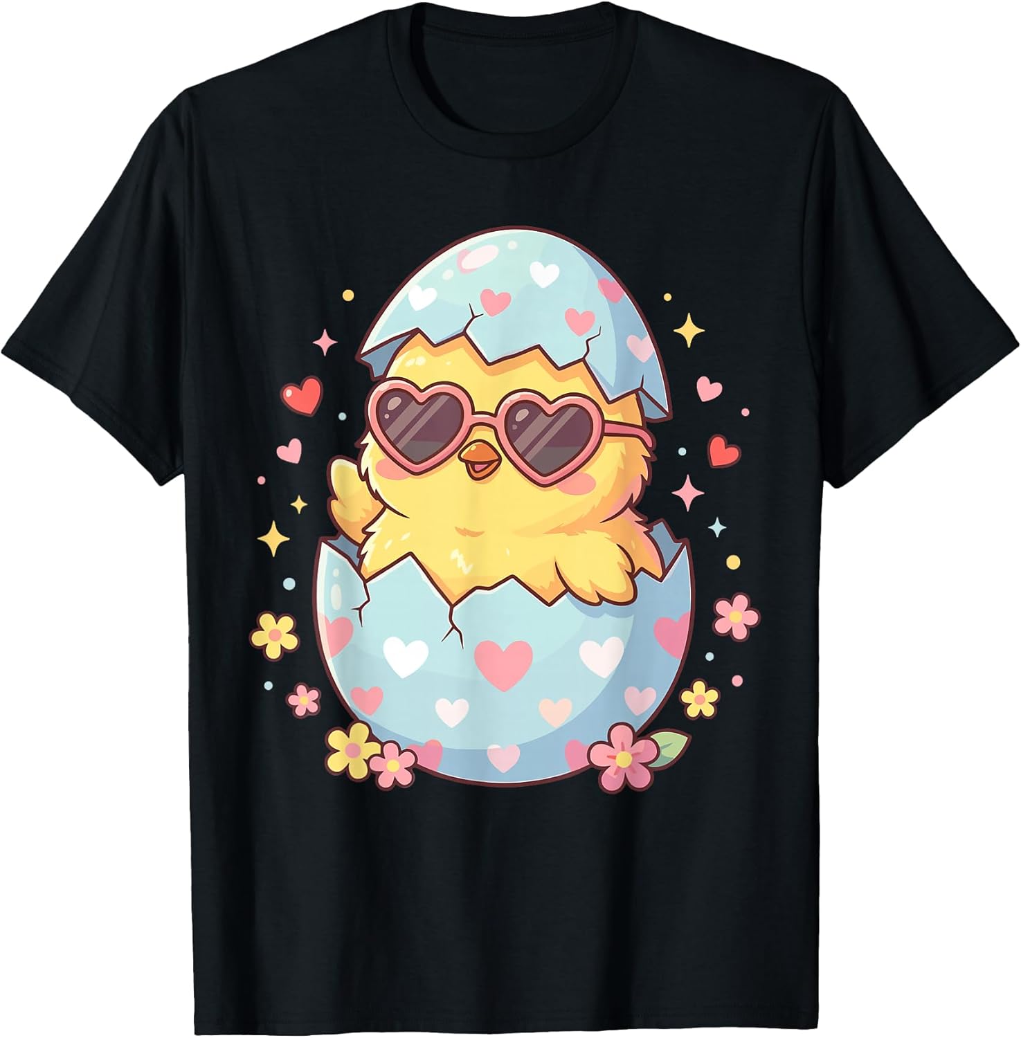 Happy Chick Easter Unisex T-shirt, Sweatshirt, Hoodie, Long Sleeve Tee - T-Shirt, Sweatshirt, Hoodie