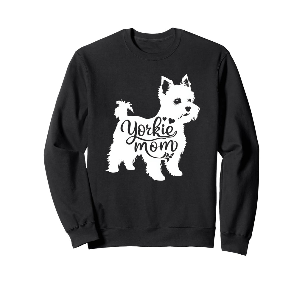 Yorkie Mom Womens Yorkshire Terrier Dog Sweatshirt - Trendy Graphic Unisex - T-Shirt, Sweatshirt, Hoodie