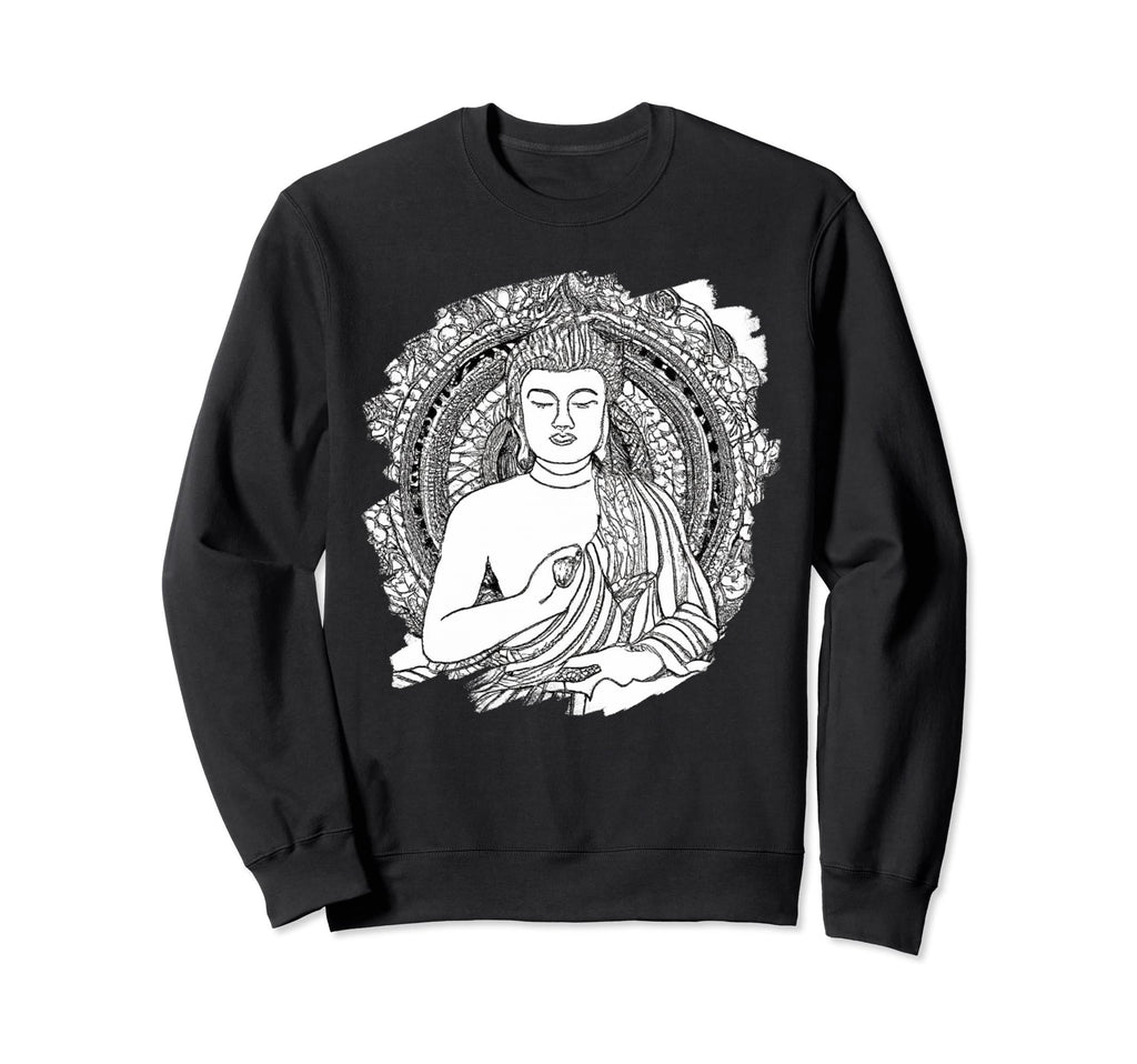 Zen Buddha Mandala Spiritual Asian Sweatshirt - Custom Art Print Men Women - T-Shirt, Sweatshirt, Hoodie