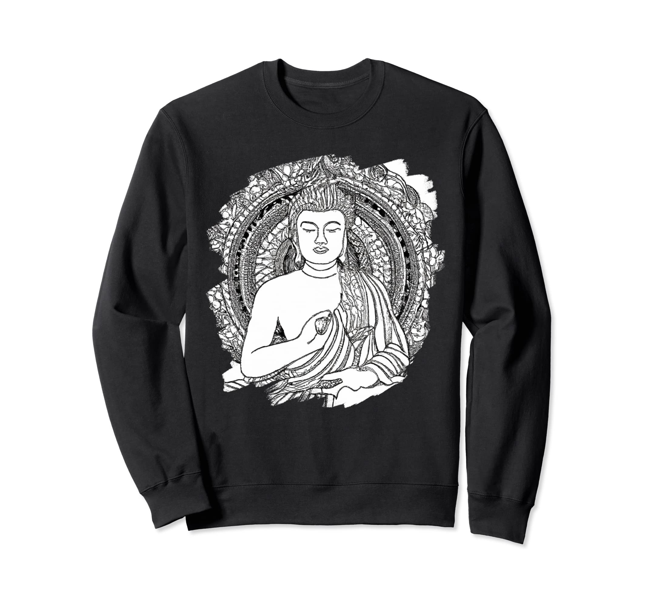 Zen Buddha Mandala Spiritual Asian Sweatshirt - Custom Art Print Men Women - T-Shirt, Sweatshirt, Hoodie