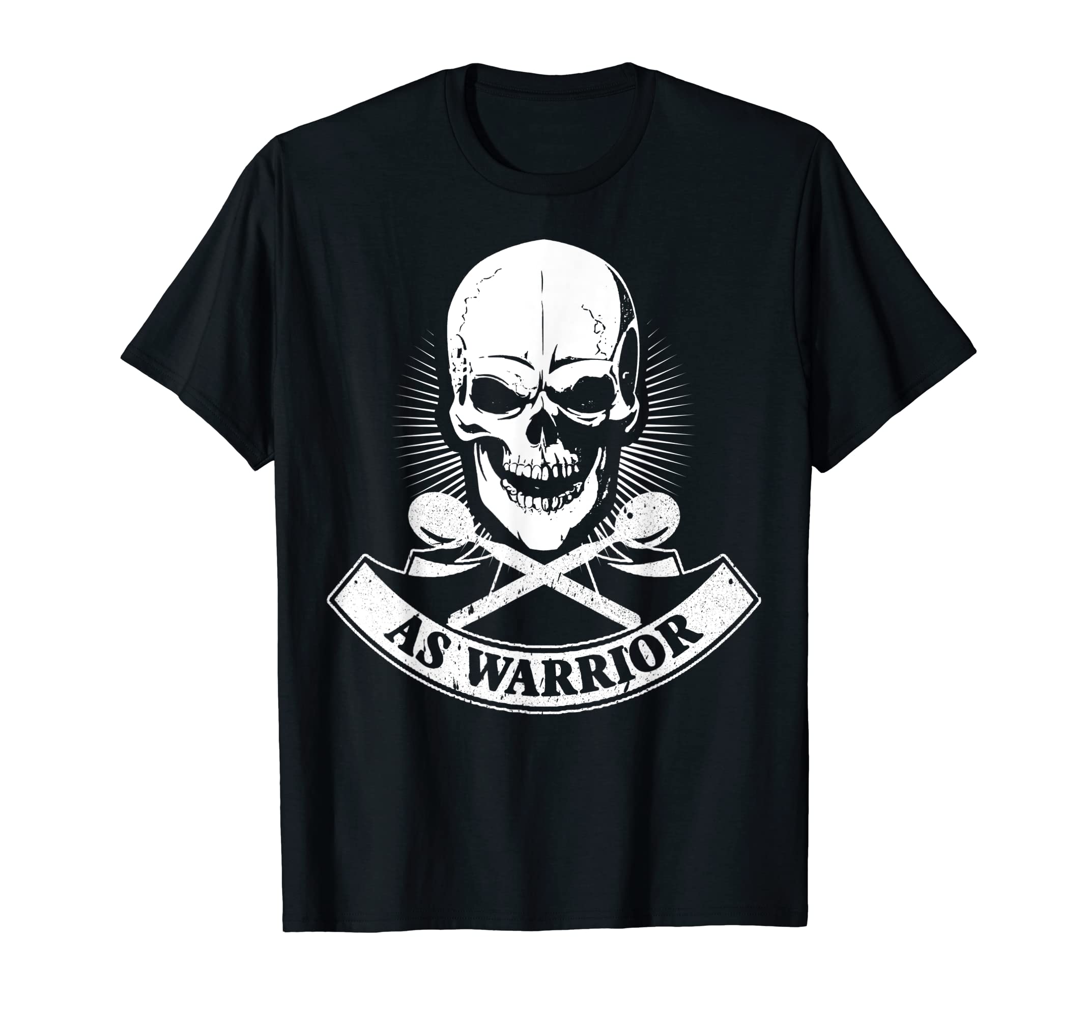 As Warrior Skull Ankylosing T-Shirt - Unique Graphic for Adults - T-Shirt, Sweatshirt, Hoodie