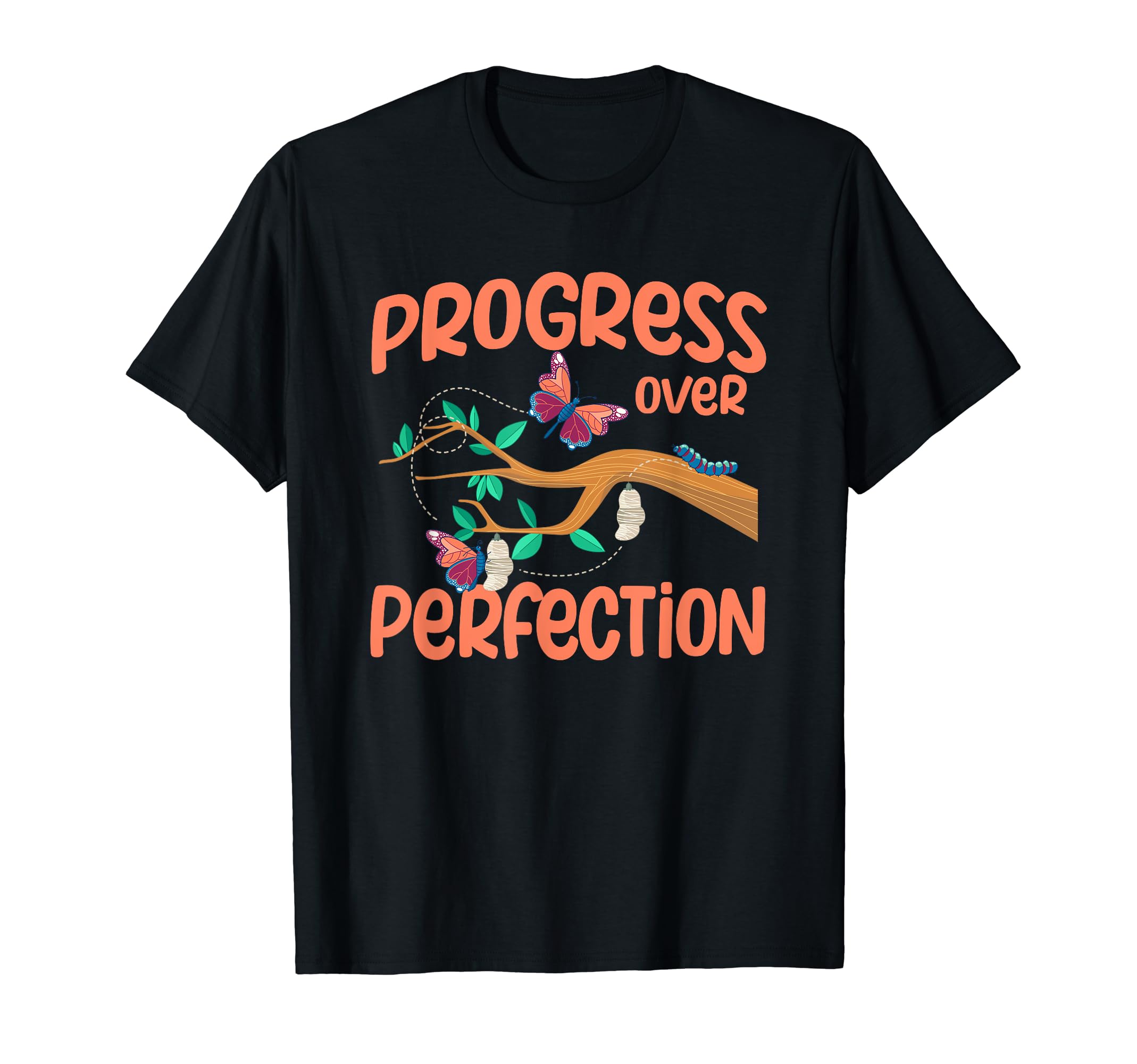 Progress Over Perfection T-Shirt - Minimalist Print for Adults - T-Shirt, Sweatshirt, Hoodie