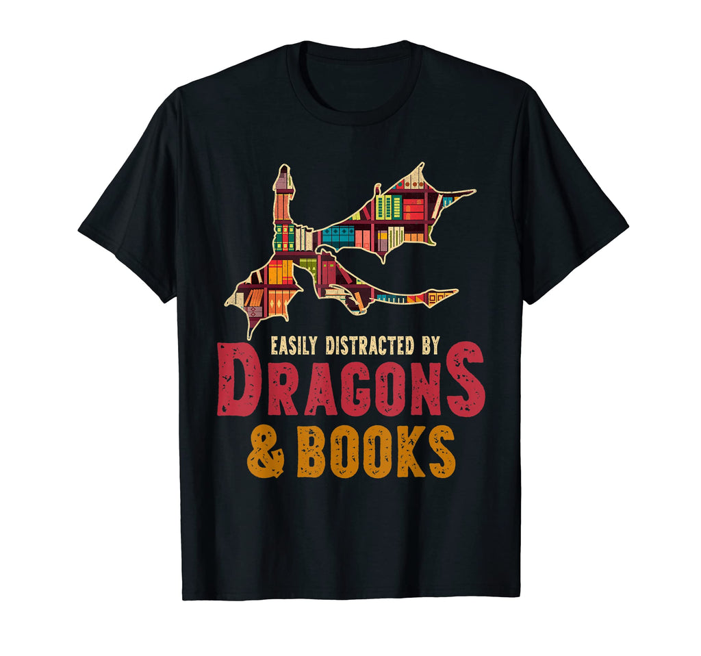 Easily Distracted Dragons And T-Shirt - Casual Everyday Wear for Adults - T-Shirt, Sweatshirt, Hoodie