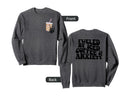 Fueled Iced Coffee And Anxiety Sweatshirt - Trendy Graphic for Adults - T-Shirt, Sweatshirt, Hoodie