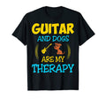 Guitar And Dogs Are My Therapy Gift T-Shirt - Custom Art Print for Adults - T-Shirt, Sweatshirt, Hoodie