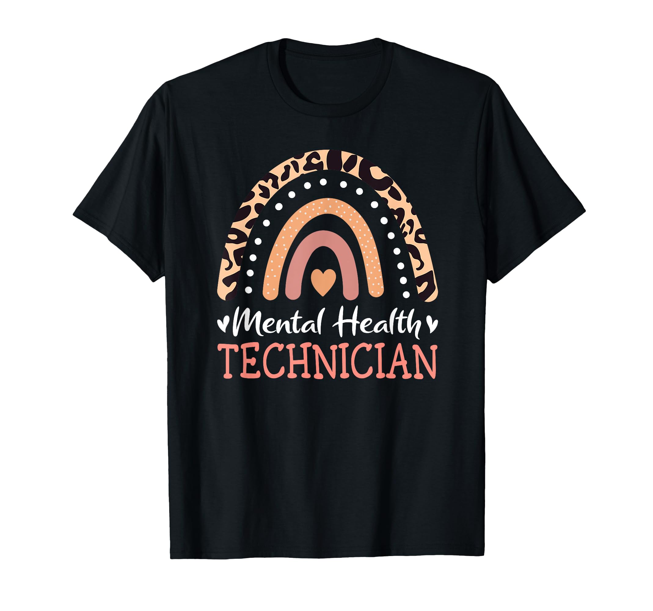 Mental Health Leopard Rainbow T-Shirt - Aesthetic Graphic Men Women - T-Shirt, Sweatshirt, Hoodie