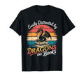 Easily Distracted Books Dragons Funny T-Shirt - Trendy Graphic Men Women - T-Shirt, Sweatshirt, Hoodie