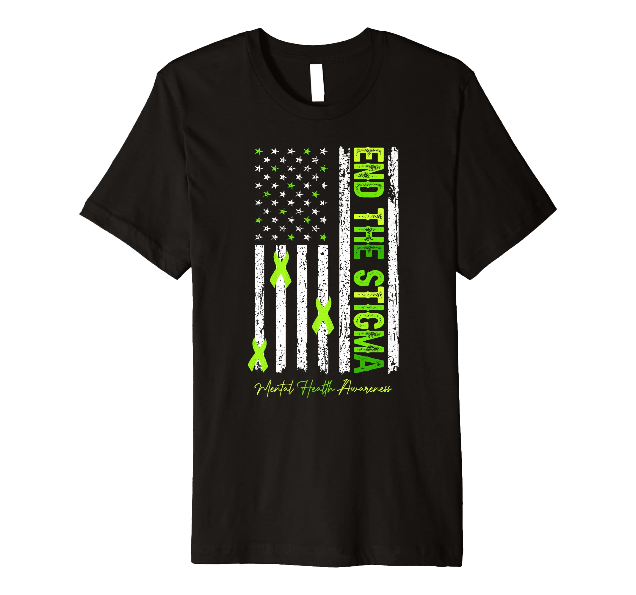 End Stigma Mental Health Awareness T-Shirt - Graphic Print Men Women - T-Shirt, Sweatshirt, Hoodie
