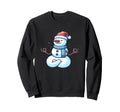 Meditation Snowman Yoga Pose Sweatshirt - Casual Everyday Wear Men Women - T-Shirt, Sweatshirt, Hoodie