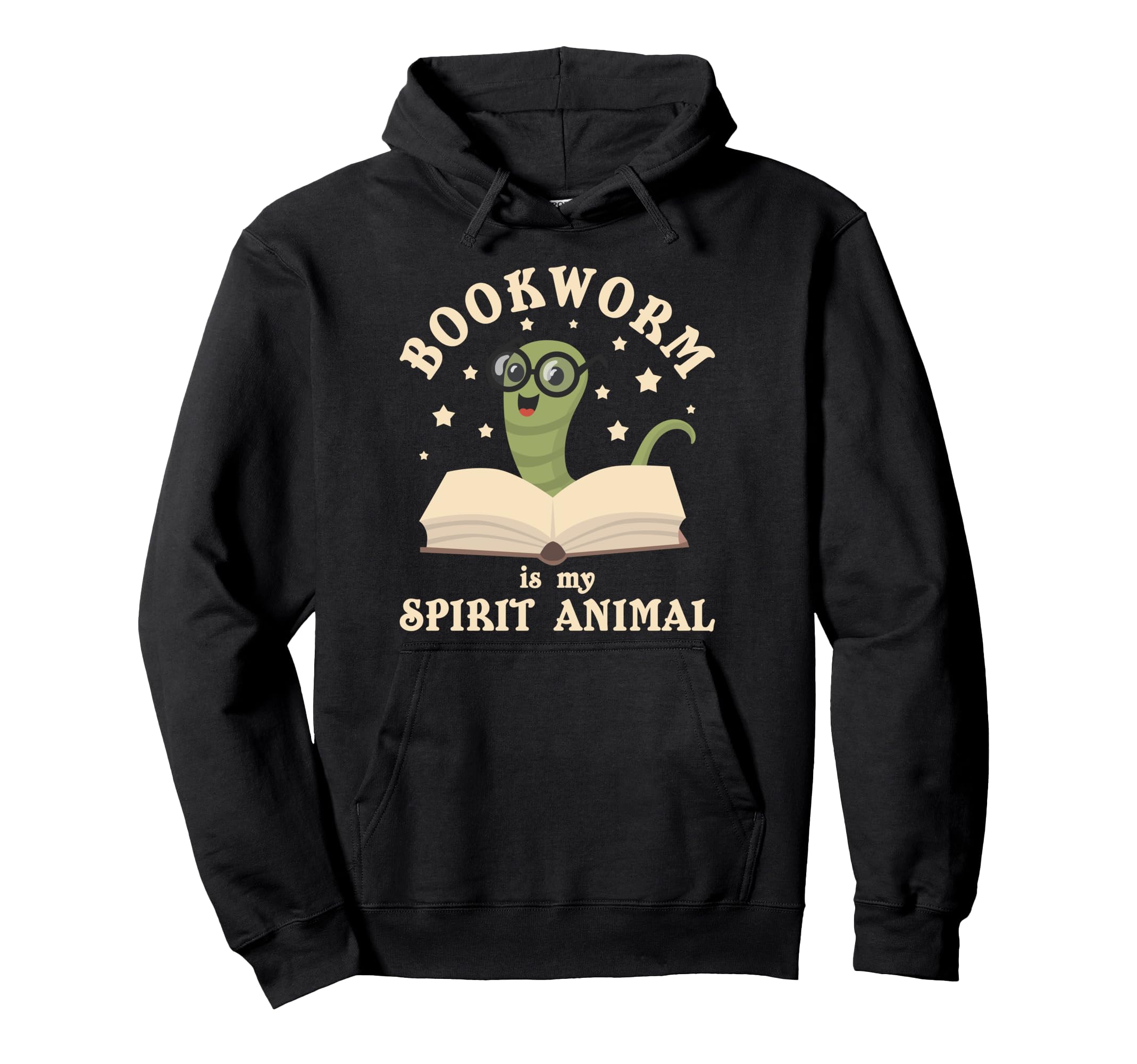 Bookworm Is My Spirit Animal Funny Hoodie - Aesthetic Graphic Men Women - T-Shirt, Sweatshirt, Hoodie