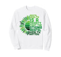 Green Ribbon Mental Health Awareness Hoodie - Aesthetic Graphic for Adults - T-Shirt, Sweatshirt, Hoodie