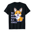 Best Therapy Is Corgi Dog T-Shirt - Aesthetic Graphic Unisex - T-Shirt, Sweatshirt, Hoodie
