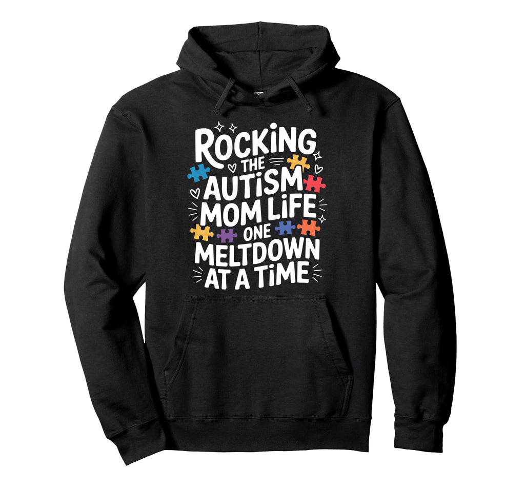 Autism Mom Autism Dad Autistic Child Hoodie - Unique Graphic Men Women - T-Shirt, Sweatshirt, Hoodie