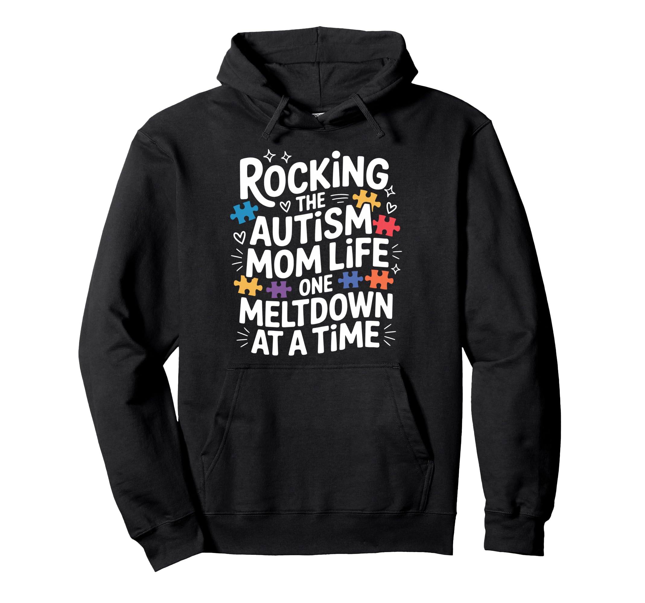 Autism Mom Autism Dad Autistic Child Hoodie - Unique Graphic Men Women - T-Shirt, Sweatshirt, Hoodie