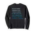 Bedtime Affirmations Adults Sweatshirt - Fun Novelty Design for Adults - T-Shirt, Sweatshirt, Hoodie