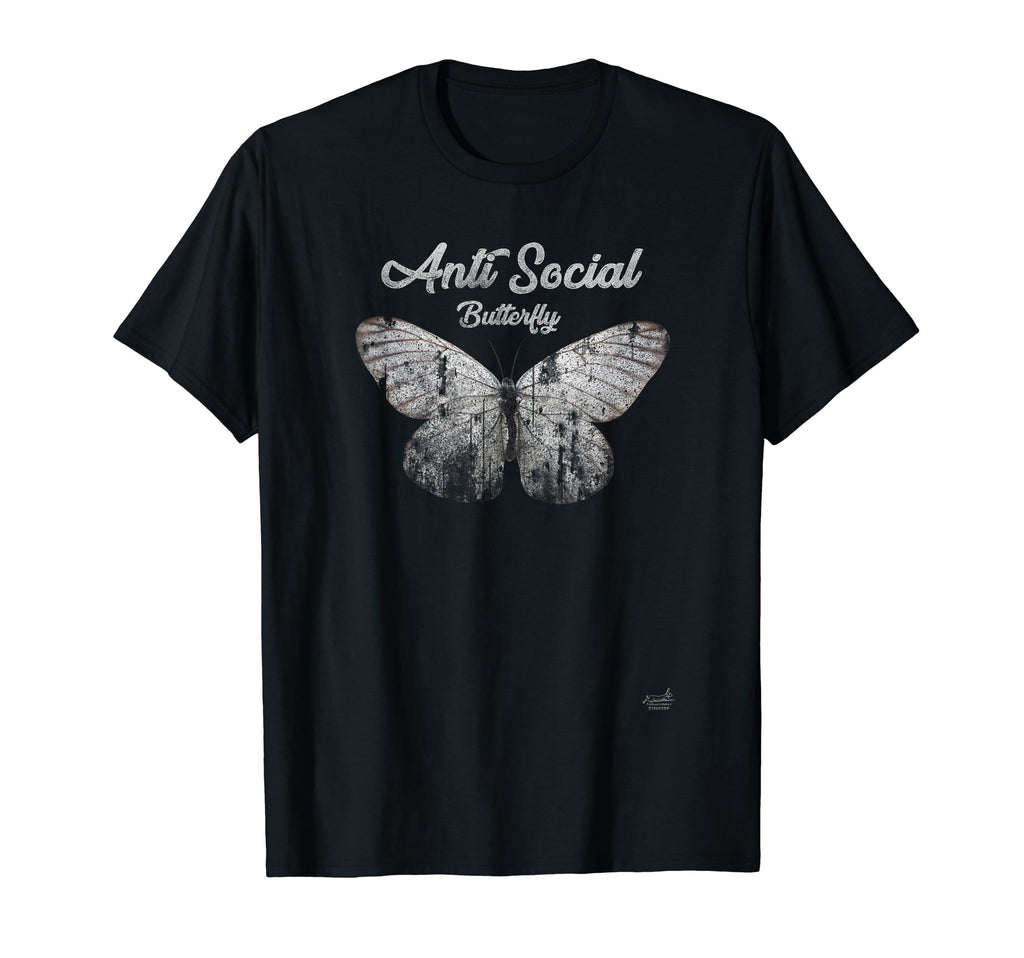 Anti Social Butterfly T-Shirt - Aesthetic Graphic Men Women - T-Shirt, Sweatshirt, Hoodie
