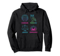 Four Pillars Stoicism Meditation And Hoodie - Aesthetic Graphic Men Women - T-Shirt, Sweatshirt, Hoodie