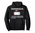 Exhausterwhelmulated Exhausted Hoodie - Graphic Print Men Women - T-Shirt, Sweatshirt, Hoodie