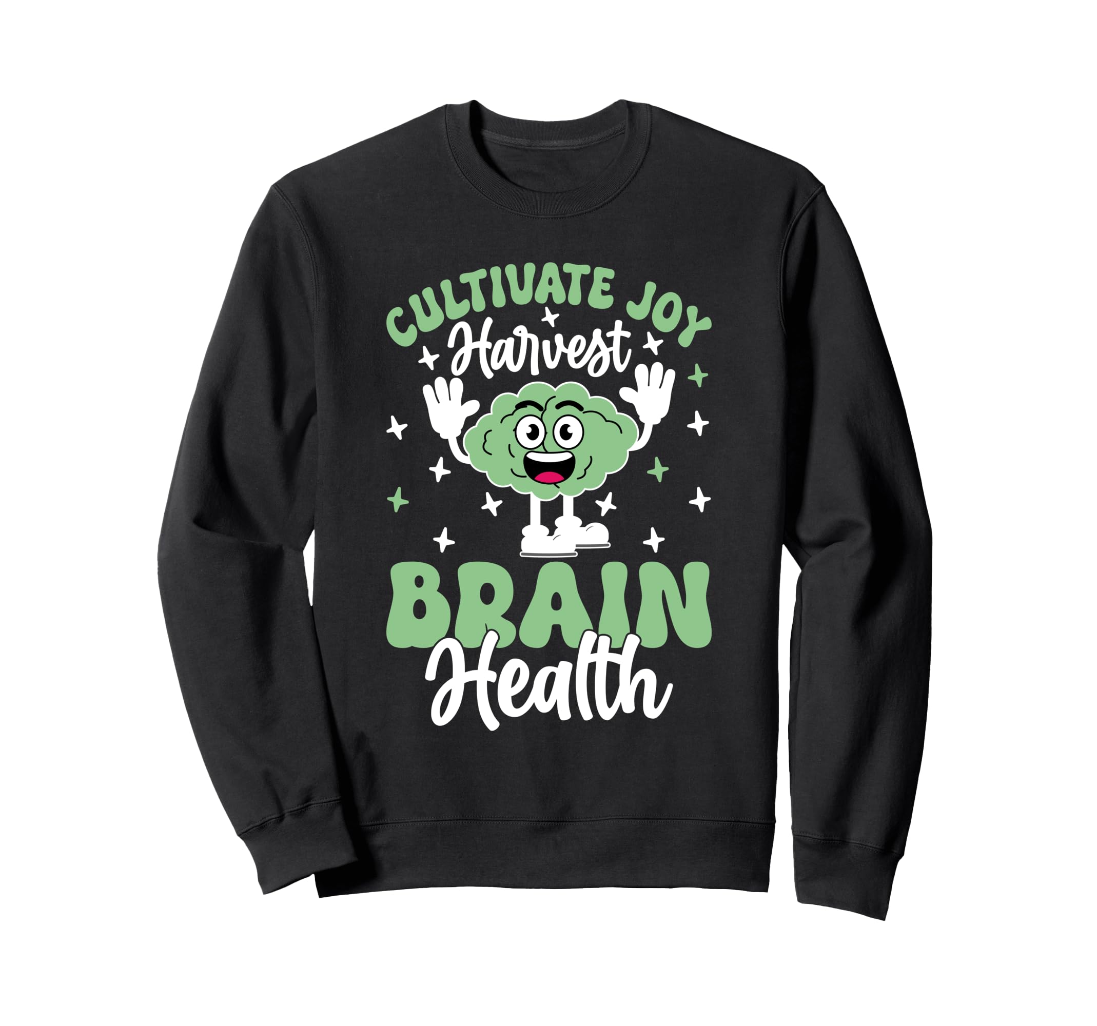 Brain Meme Mental Health Sweatshirt - Fun Novelty Design for Adults - T-Shirt, Sweatshirt, Hoodie