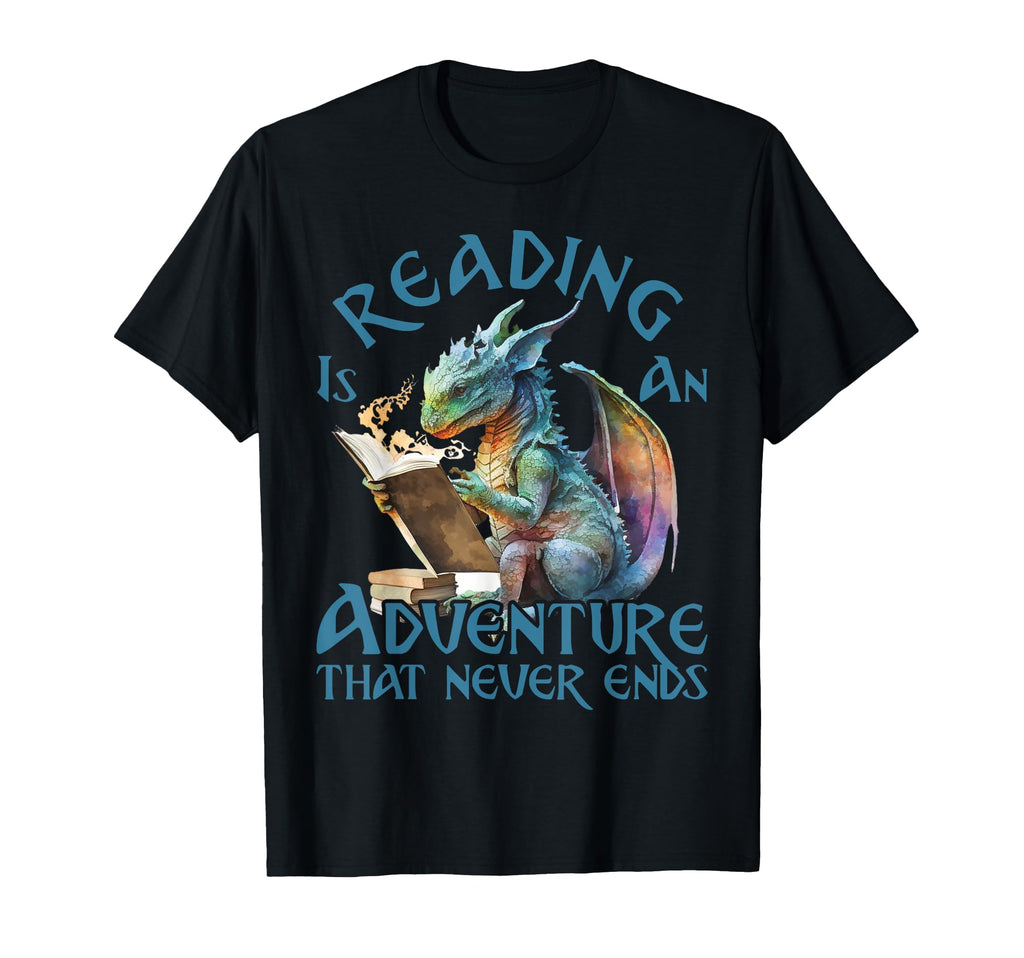 Reading Is Adventure That Never Ends T-Shirt - Custom Art Print for Adults - T-Shirt, Sweatshirt, Hoodie