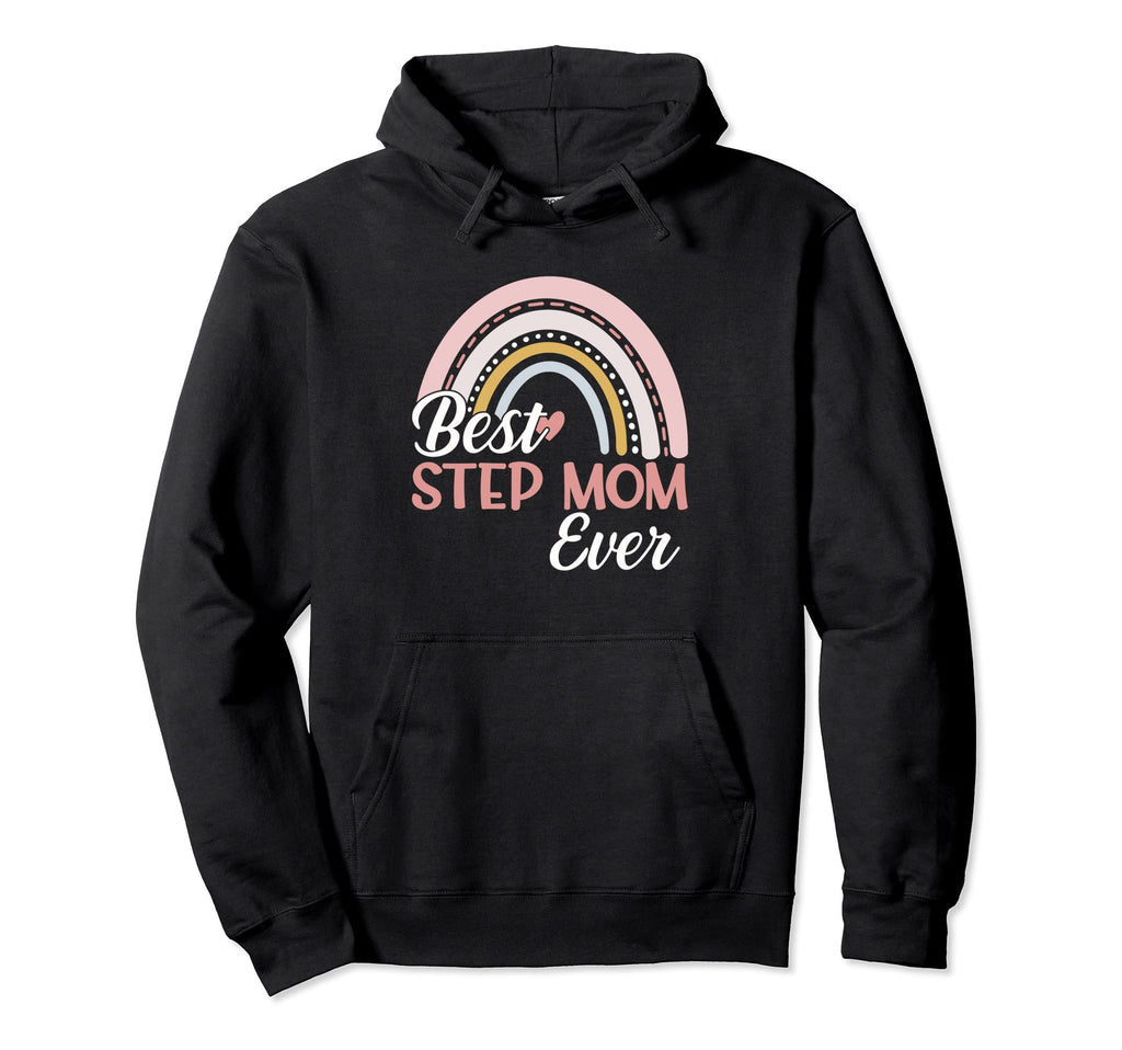 Best Step Mom Ever Mothers Day Boho Hoodie - Fun Novelty Design for Adults - T-Shirt, Sweatshirt, Hoodie