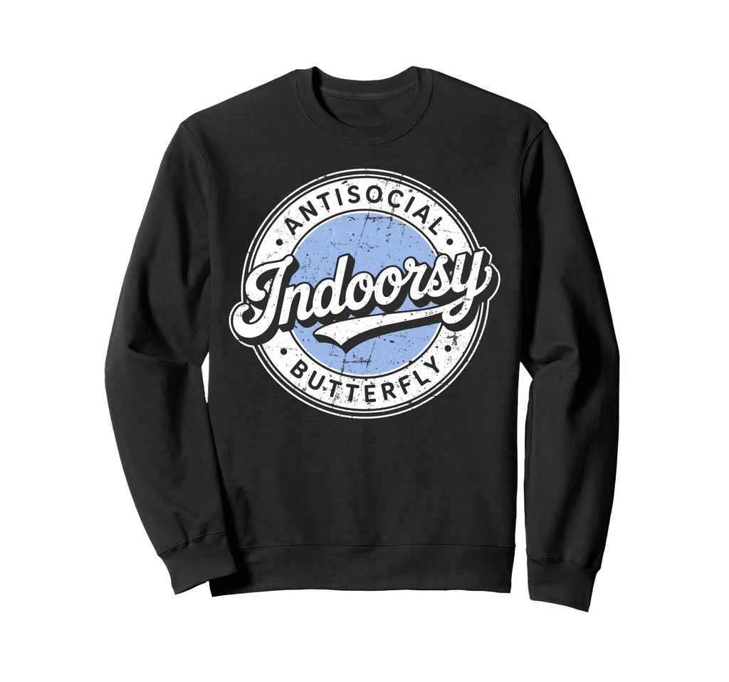 Badge Introvert Indoorsy Sweatshirt - Custom Art Print Men Women - T-Shirt, Sweatshirt, Hoodie