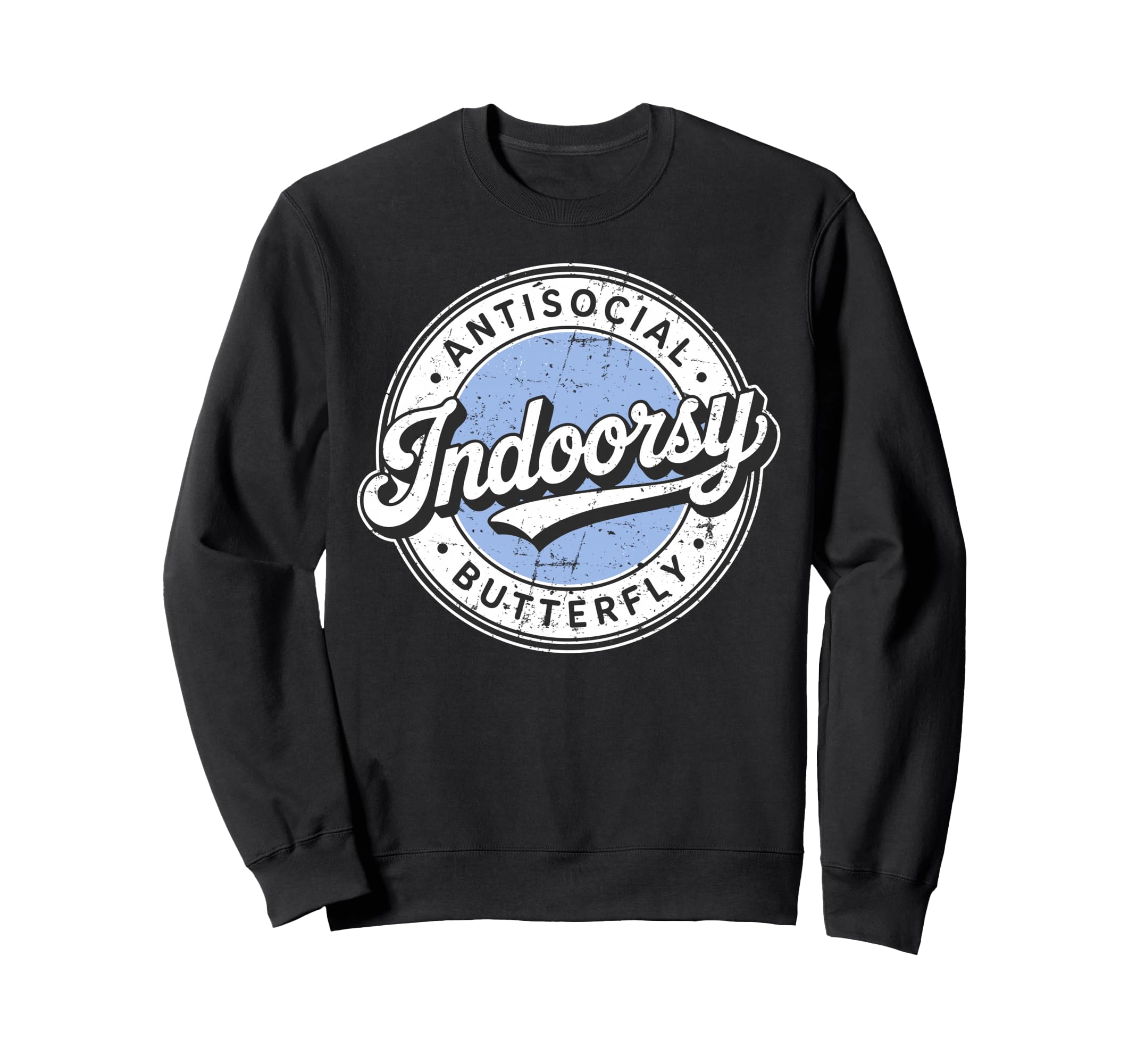 Badge Introvert Indoorsy Sweatshirt - Custom Art Print Men Women - T-Shirt, Sweatshirt, Hoodie
