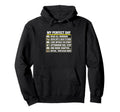 My Ideal Day Reading Bibliophile Hoodie - Novelty Apparel for Adults - T-Shirt, Sweatshirt, Hoodie