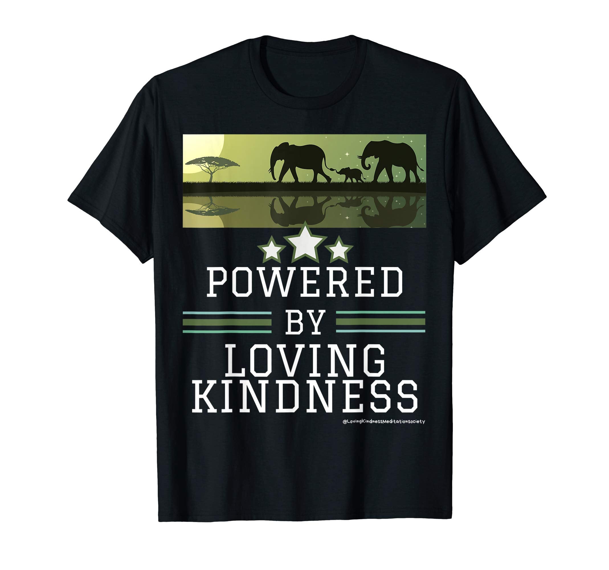 Calm Elephants Powers Mindfulness T-Shirt - Casual Everyday Wear Unisex - T-Shirt, Sweatshirt, Hoodie