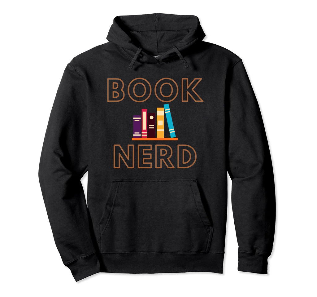 Book Nerd Shelf Books Hoodie - Aesthetic Graphic Men Women - T-Shirt, Sweatshirt, Hoodie