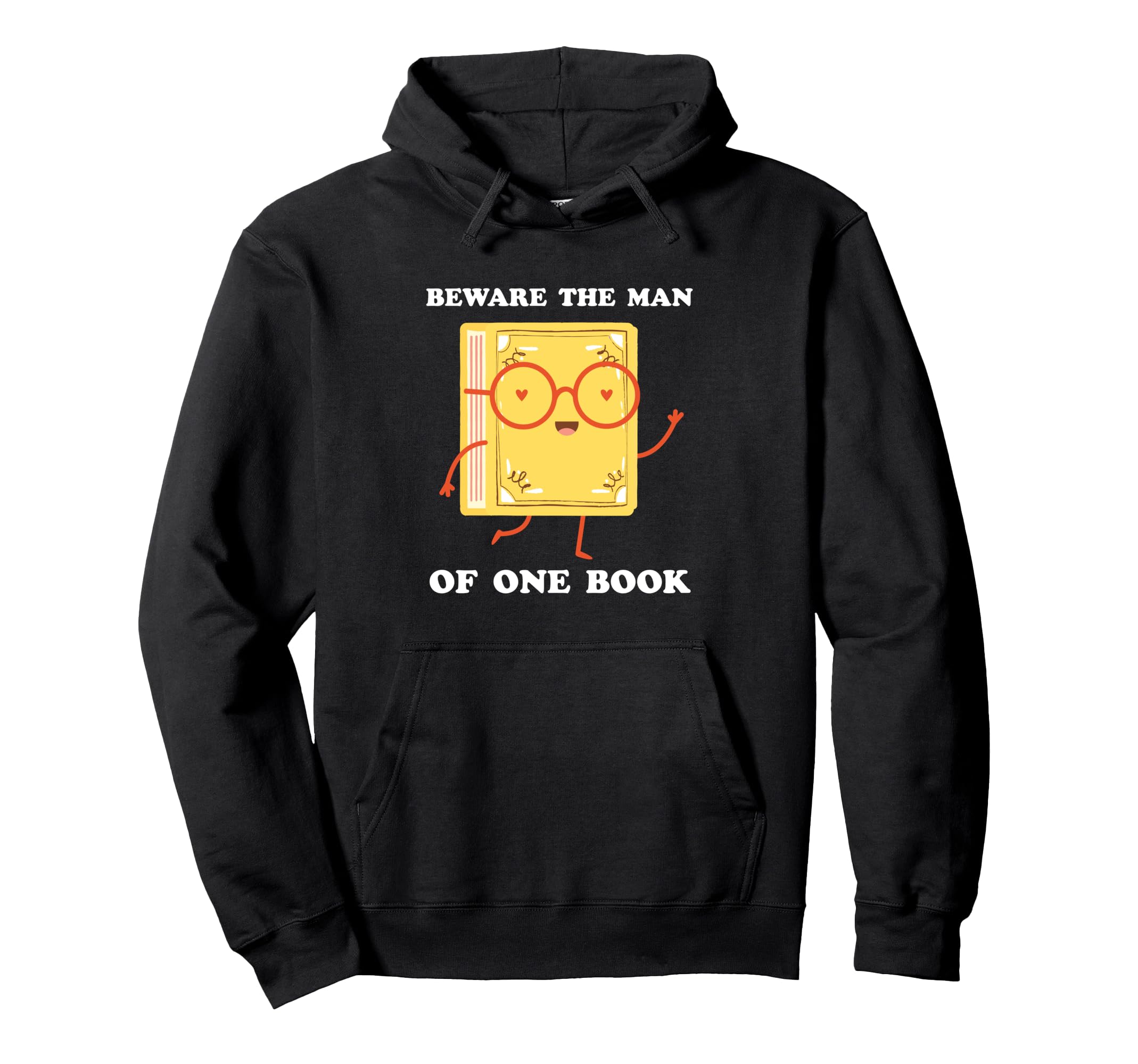 Beware One Book Thomas Aquinas Bibliophile Hoodie - Graphic Print Men Women - T-Shirt, Sweatshirt, Hoodie