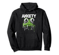 Frog Anxiety Mental Health Awareness Hoodie - Aesthetic Graphic Men Women - T-Shirt, Sweatshirt, Hoodie