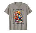 Id Rather Be Book Dragon Reading Lover T-Shirt - Graphic Print for Adults - T-Shirt, Sweatshirt, Hoodie