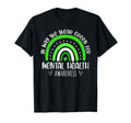 Rainbow May We Wear Green Mental Health T-Shirt - Minimalist Print Unisex - T-Shirt, Sweatshirt, Hoodie