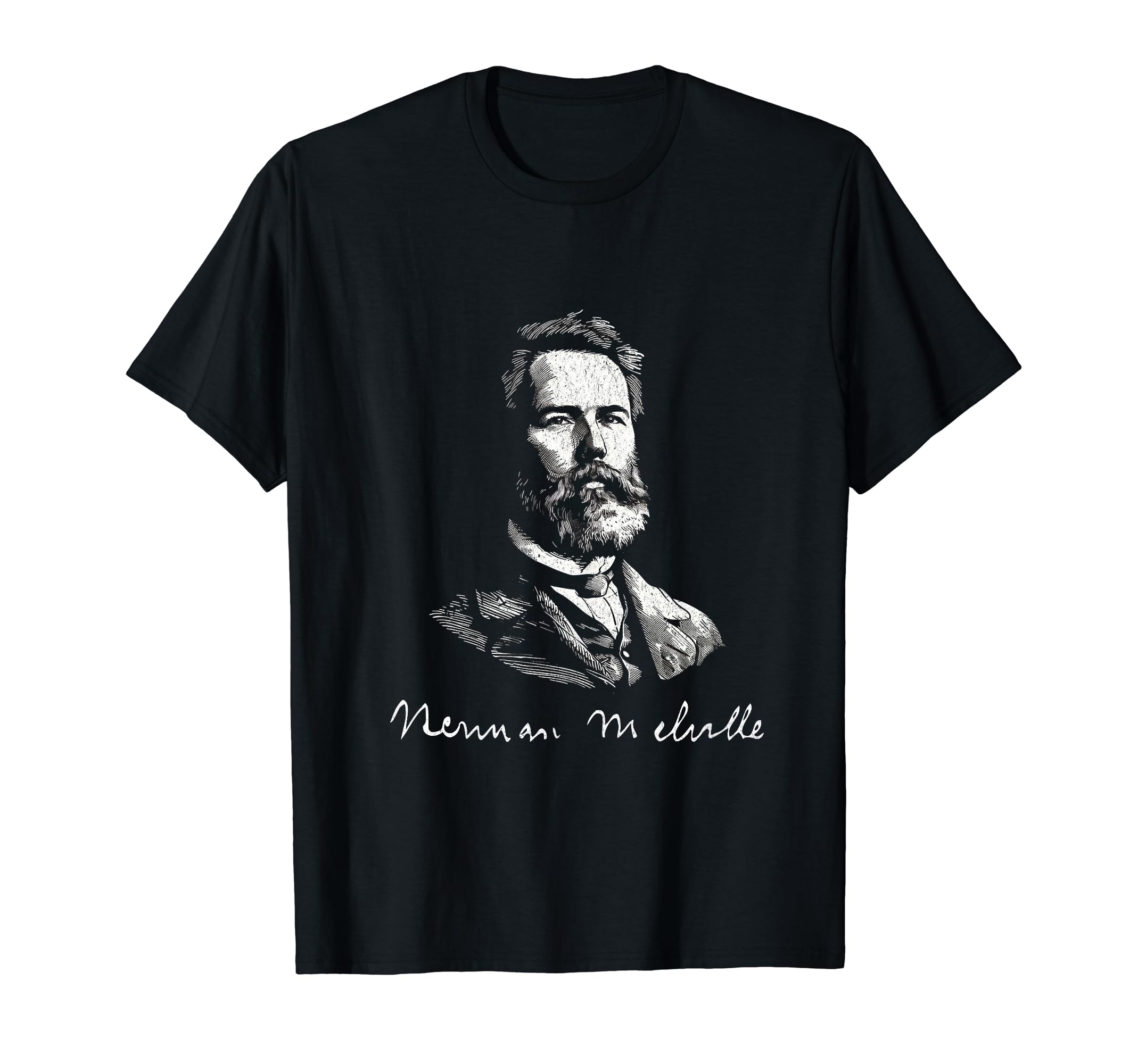 Herman Melville Signature Literature T-Shirt - Casual Everyday Wear Unisex - T-Shirt, Sweatshirt, Hoodie