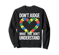 Autism Mom Autism Dad Autism Sweatshirt - Minimalist Print Men Women - T-Shirt, Sweatshirt, Hoodie
