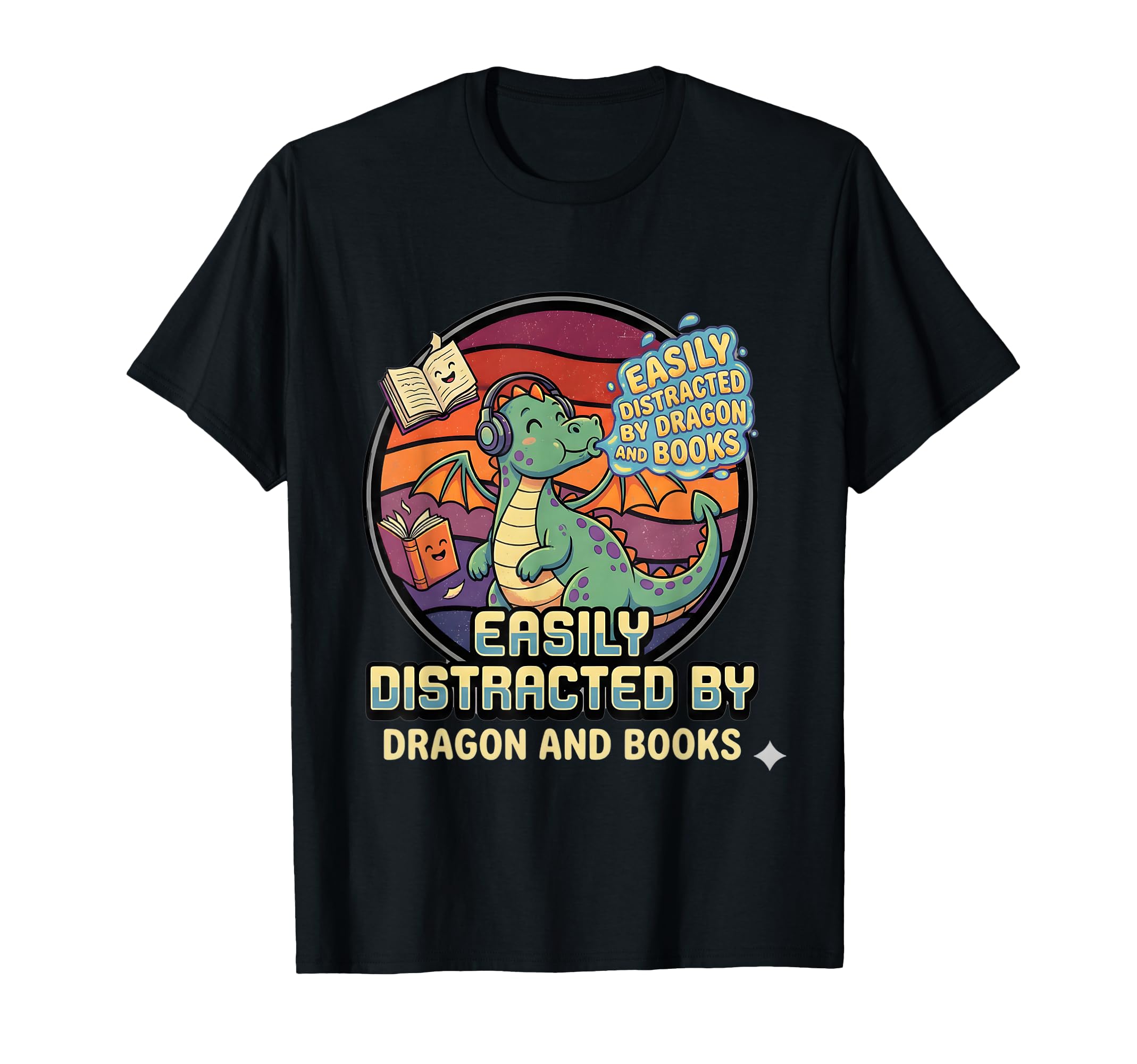 Funny Reading Dragon Book Lovers T-Shirt - Streetwear Style Unisex - T-Shirt, Sweatshirt, Hoodie