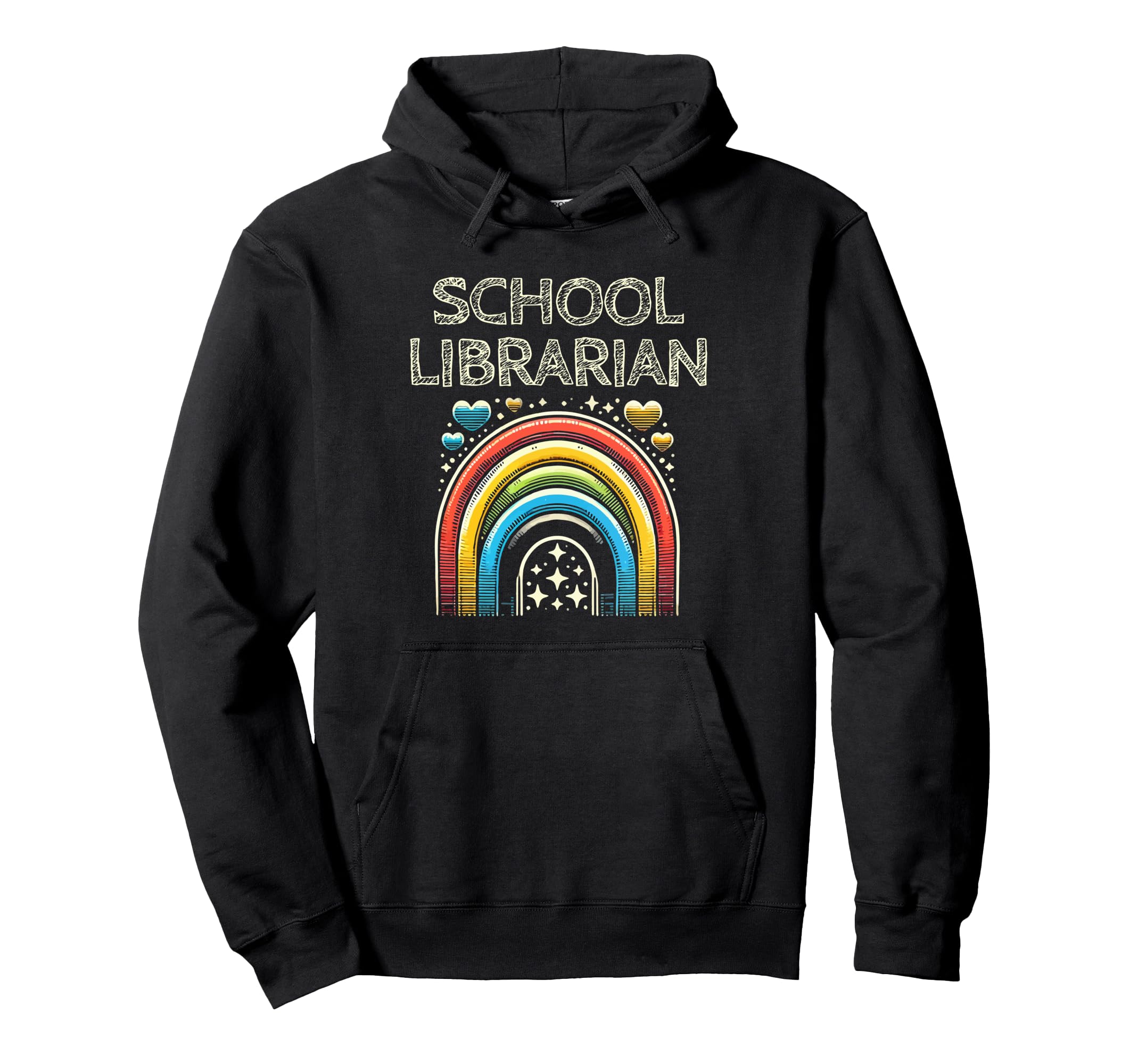 School Librarian Library Book Reading Hoodie - Streetwear Style for Adults - T-Shirt, Sweatshirt, Hoodie