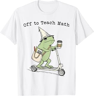 Off to Teach Math Teacher Frog Funny Back to School Algebra T-Shirt Unisex T-shirt, Sweatshirt, Hoodie, Long Sleeve Tee - T-Shirt, Sweatshirt, Hoodie