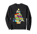 Merry Tree Reading Books Nerd Sweatshirt - Casual Everyday Wear Men Women - T-Shirt, Sweatshirt, Hoodie