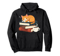 Cat Nap Books Coffee Cozy Reading Hoodie - Casual Everyday Wear for Adults - T-Shirt, Sweatshirt, Hoodie