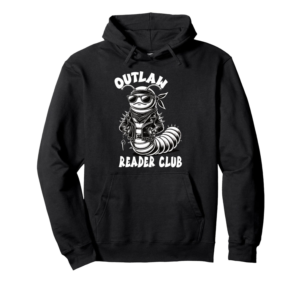 Outlaw Reader Club Banned Books Secret Hoodie - Graphic Print for Adults - T-Shirt, Sweatshirt, Hoodie