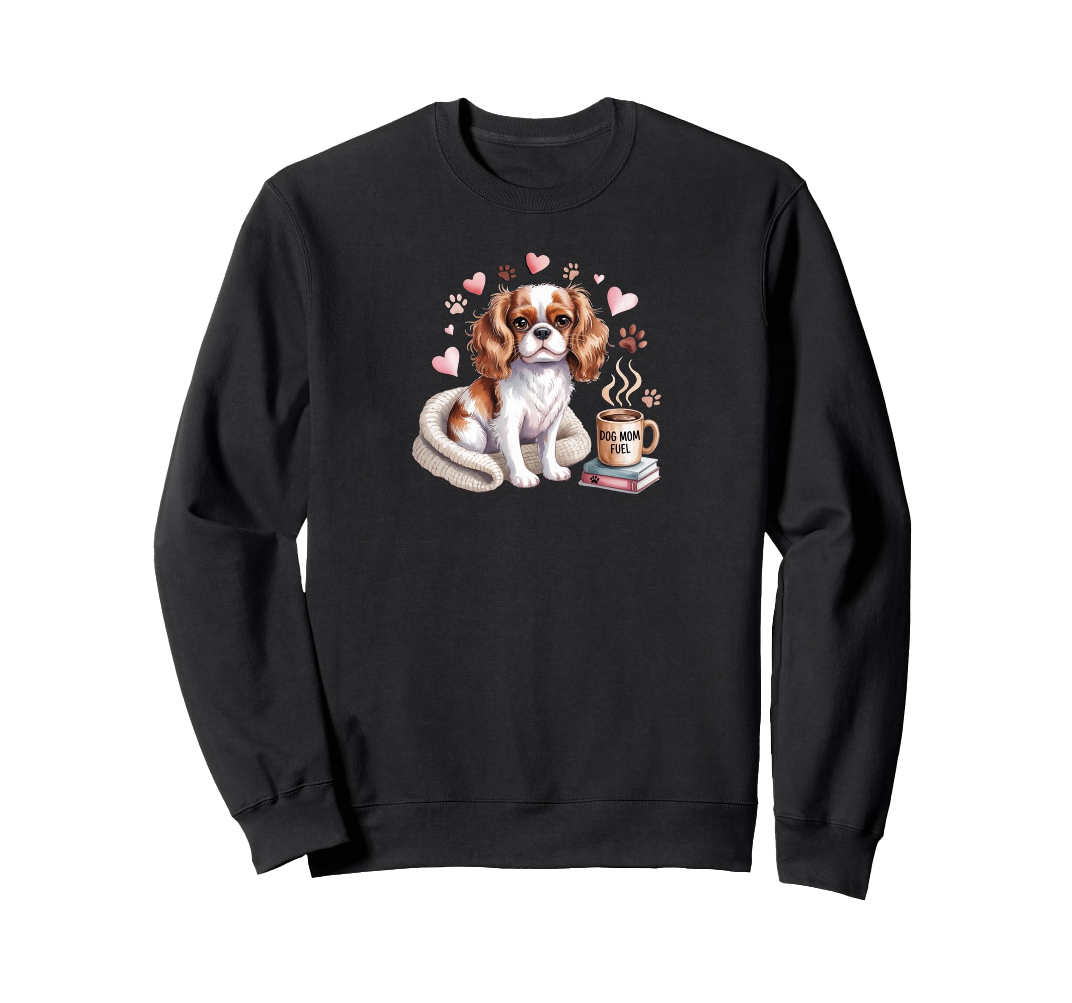 Cavalier Charles Spaniel Dog Moms Sweatshirt - Unique Graphic for Adults - T-Shirt, Sweatshirt, Hoodie
