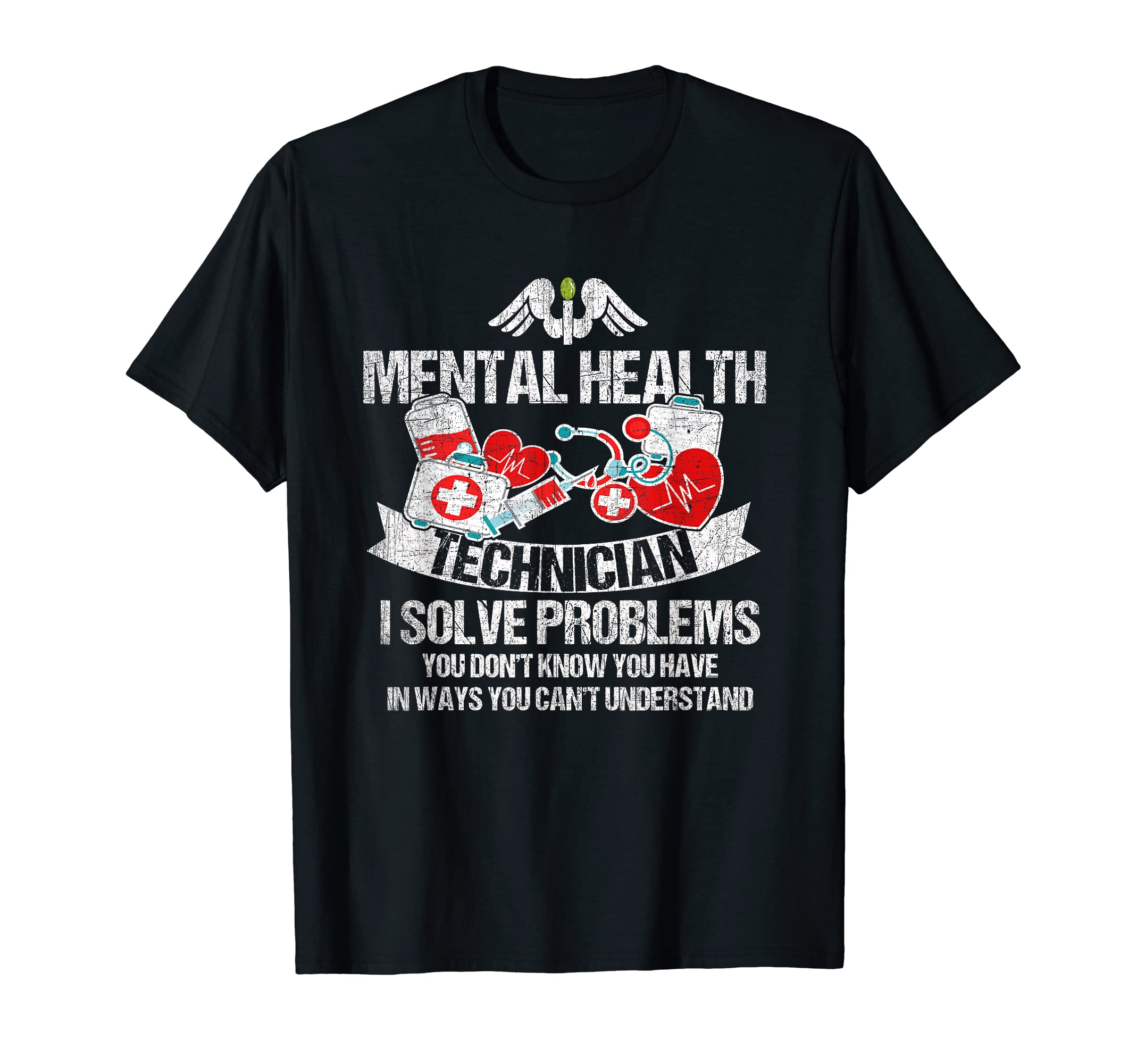 Mental Health Technician Mental Health T-Shirt - Trendy Graphic Unisex - T-Shirt, Sweatshirt, Hoodie