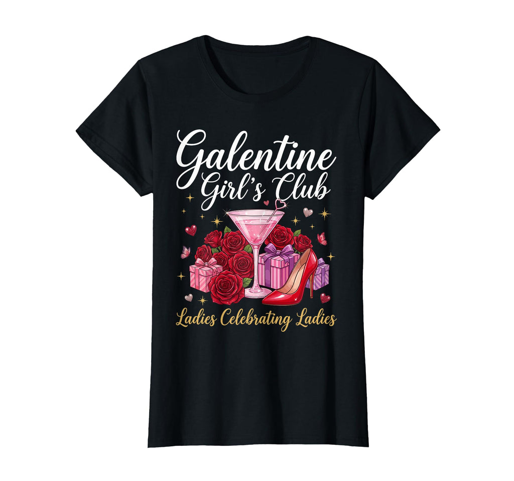 Happy Galentine Day Club Ladies T-Shirt - Trendy Graphic for Adults - T-Shirt, Sweatshirt, Hoodie