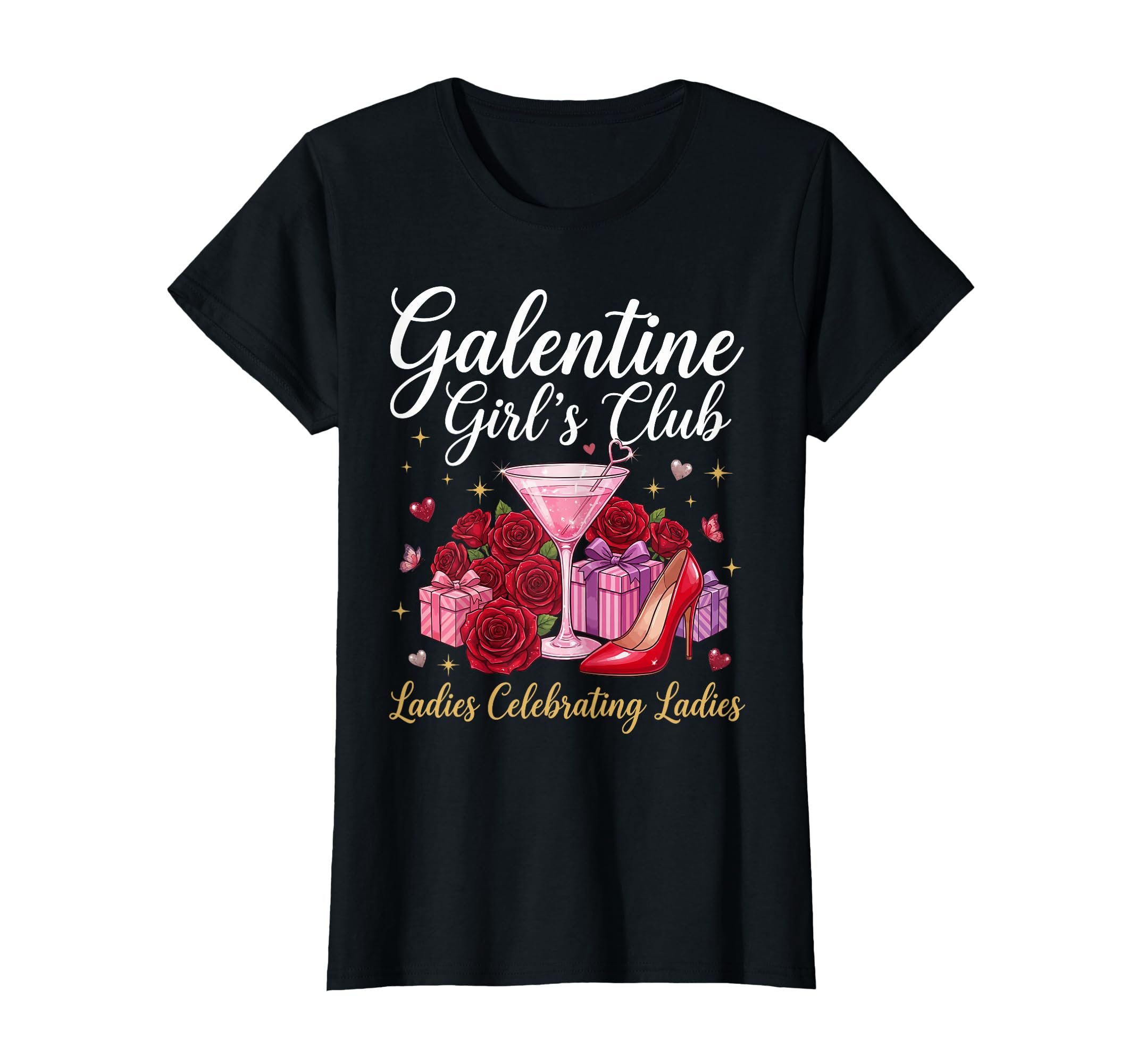 Happy Galentine Day Club Ladies T-Shirt - Trendy Graphic for Adults - T-Shirt, Sweatshirt, Hoodie