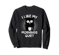 Coffee And Silence Keep Me Going Owl Sweatshirt - Graphic Print Unisex - T-Shirt, Sweatshirt, Hoodie